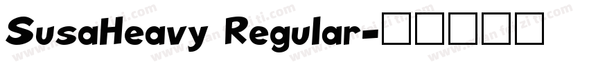 SusaHeavy Regular字体转换